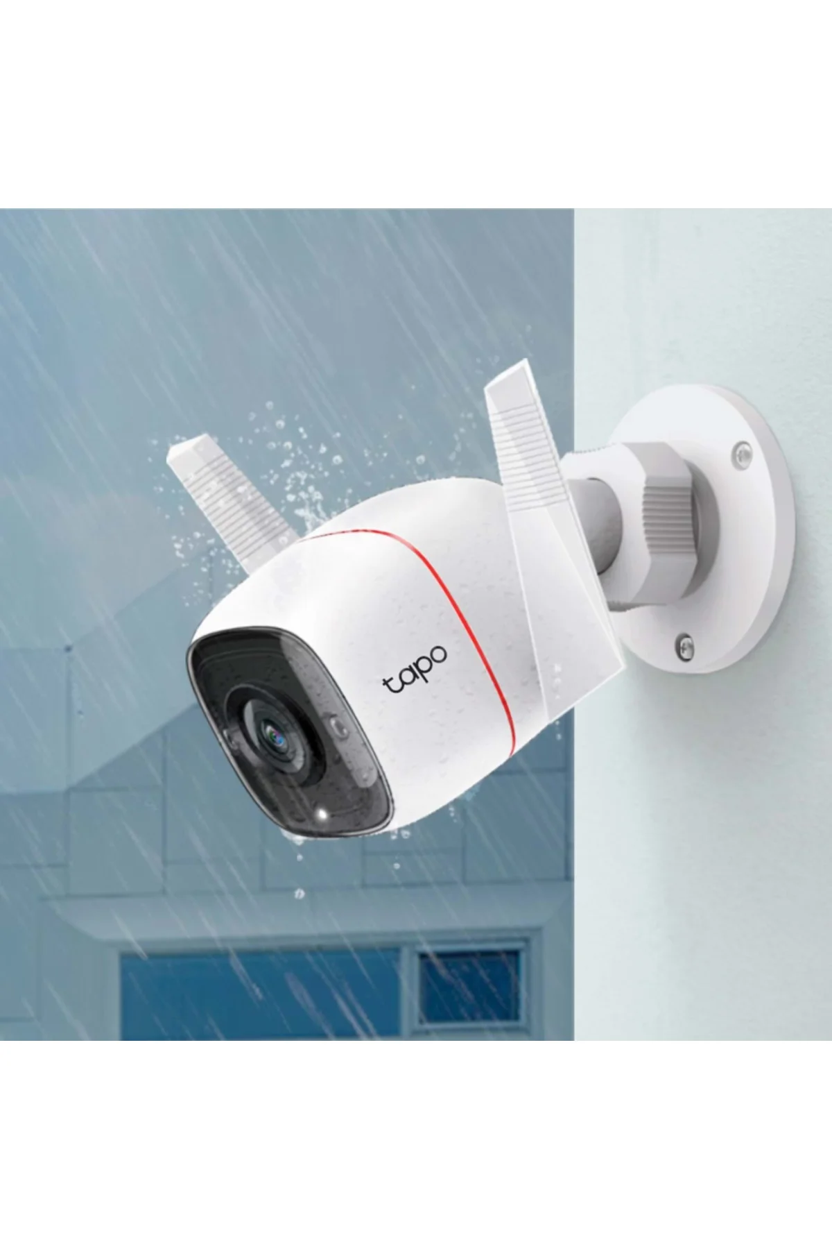 TP-LINK Tapo TC65 (C310), 3,0Mpix, İç ve Dış Mekan, IP66, WiFi, 30Mt. Gece Görüşü, İki Yönlü Ses Güv