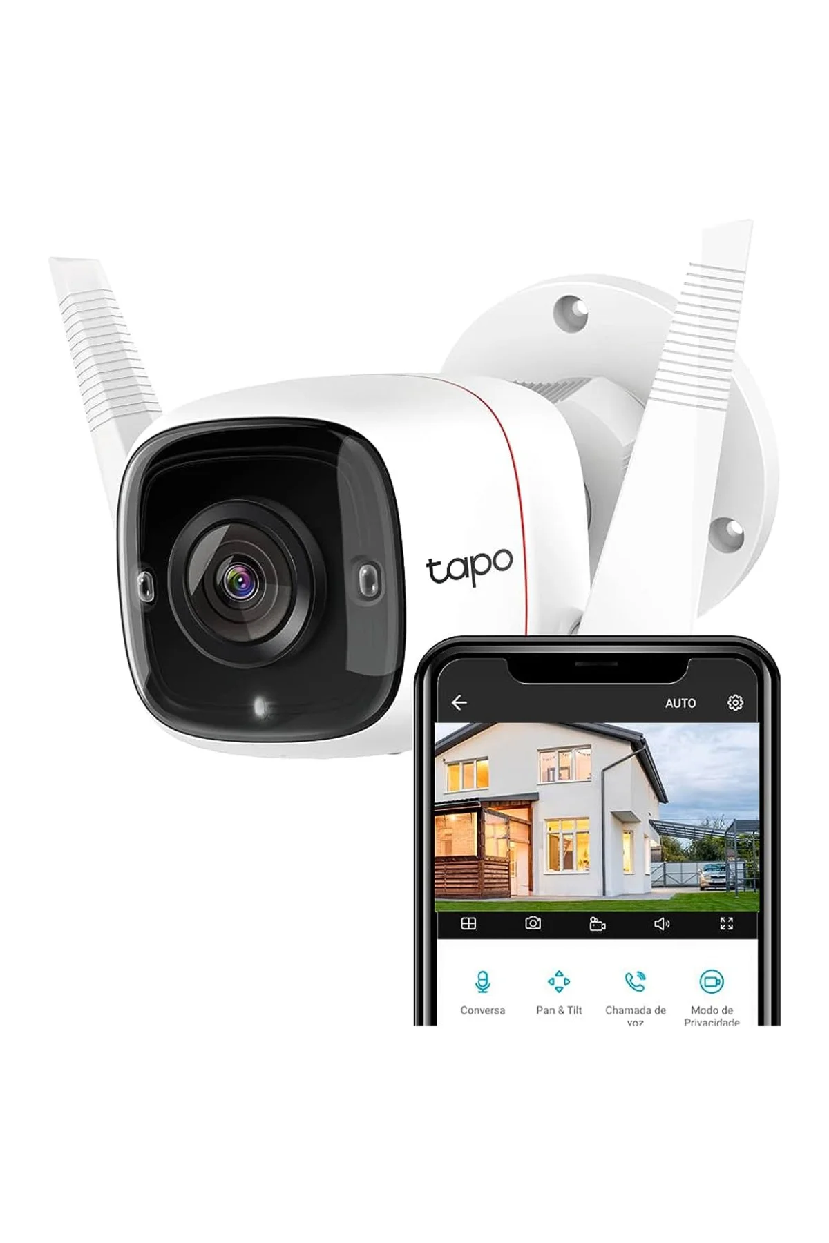 TP-LINK Tapo TC65 (C310), 3,0Mpix, İç ve Dış Mekan, IP66, WiFi, 30Mt. Gece Görüşü, İki Yönlü Ses Güv