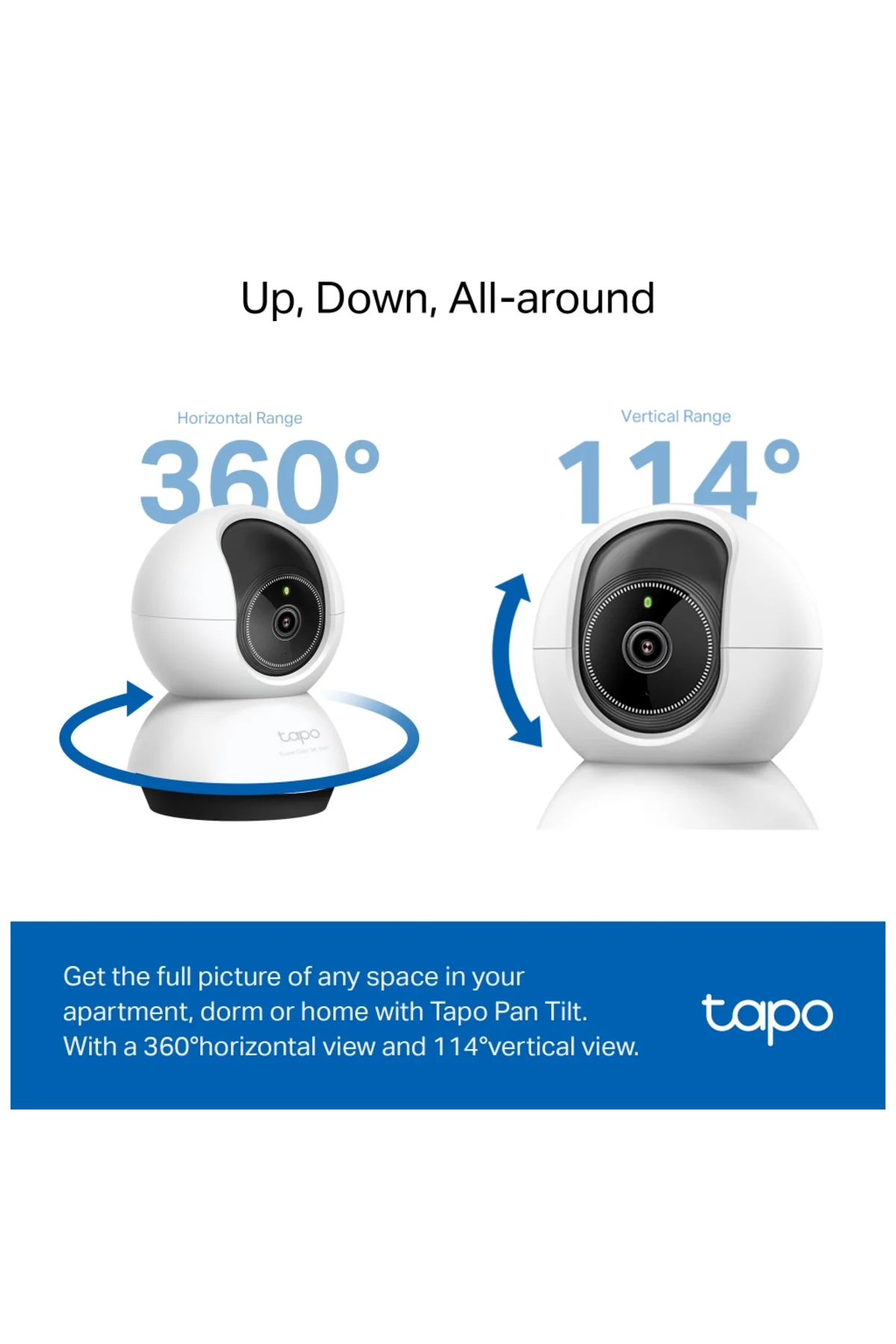 TP-LINK Tapo TC74 (C230), 3K, 5,0Mpix, İç Mekan, WiFi, 12Mt. Gece