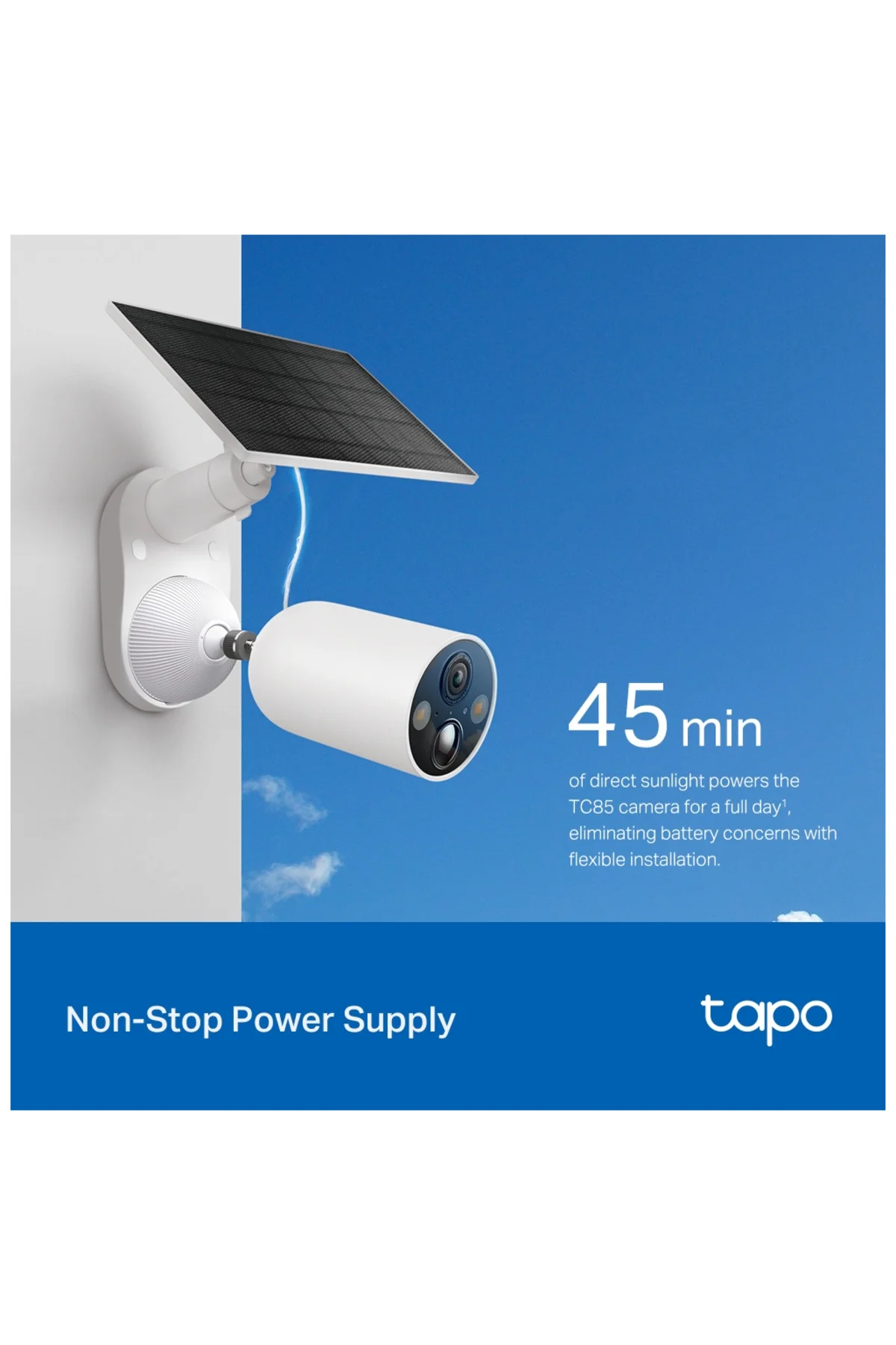 TP-LINK Tapo TC85 KIT (C425 KIT) 2K QHD 40Mpix Dış Mekan IP66 WiFi 15Mt. Renkli Gece Görüşü İki Yönl