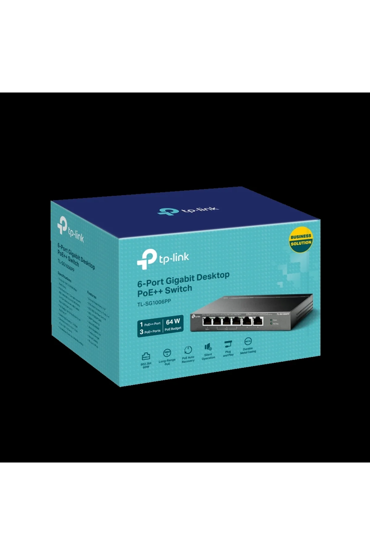 Tp-lınk Tl-sg1006pp, 6 Port, Gigabit, 4 Port Poe 64w, Yönetilemez