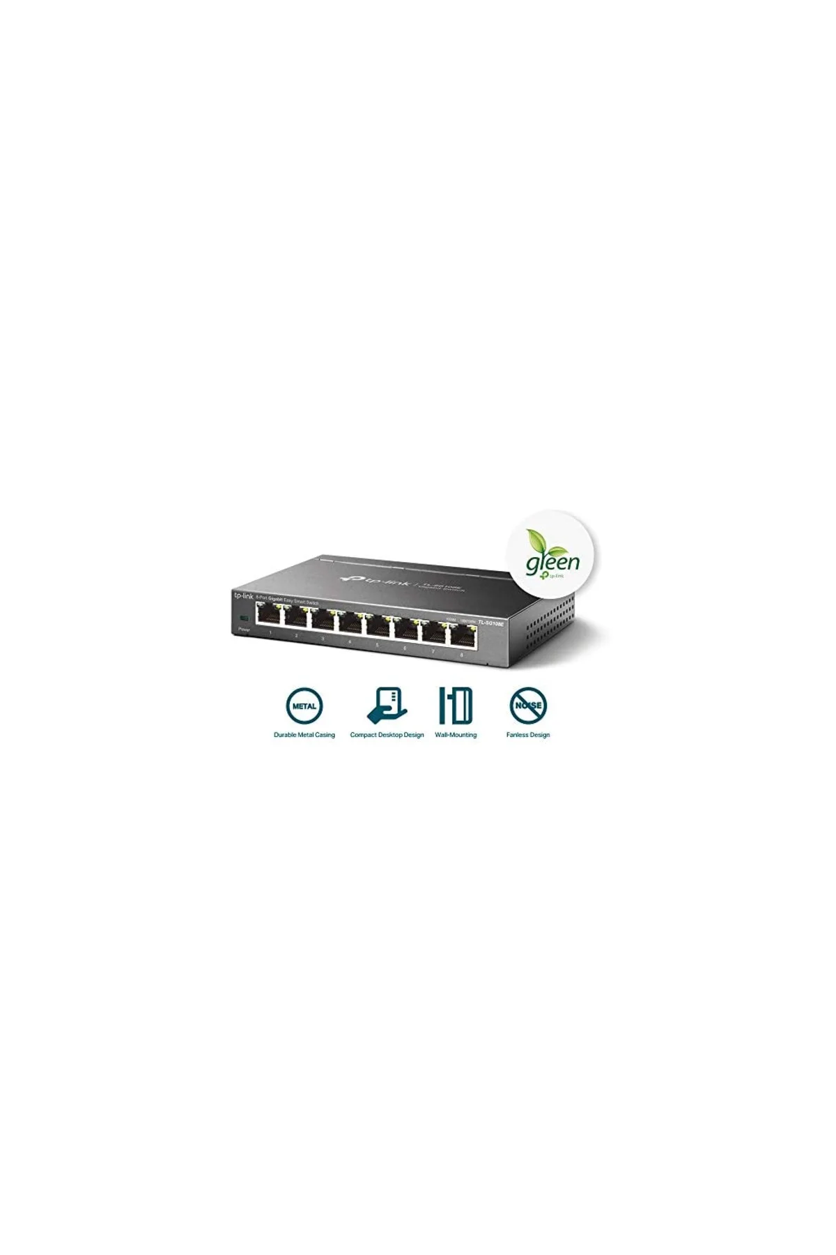 TP-LINK TL-SG108E, 8 Port, GigaBit, Easy Smart, Yönetilebilir, Me