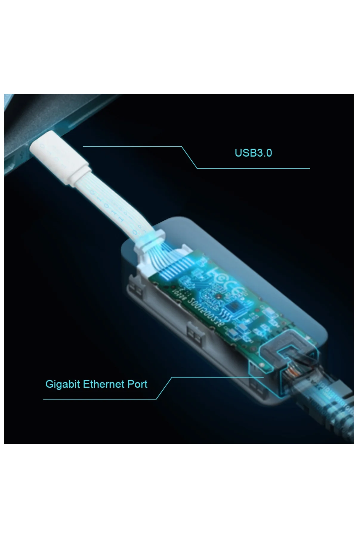 TP-LINK UE300C(UN), GigaBit, Type-C to RJ45, Ethernet Kartı TP-LINK UE300C(UN), GigaBit, Type-C to RJ45, Ethernet Kartı