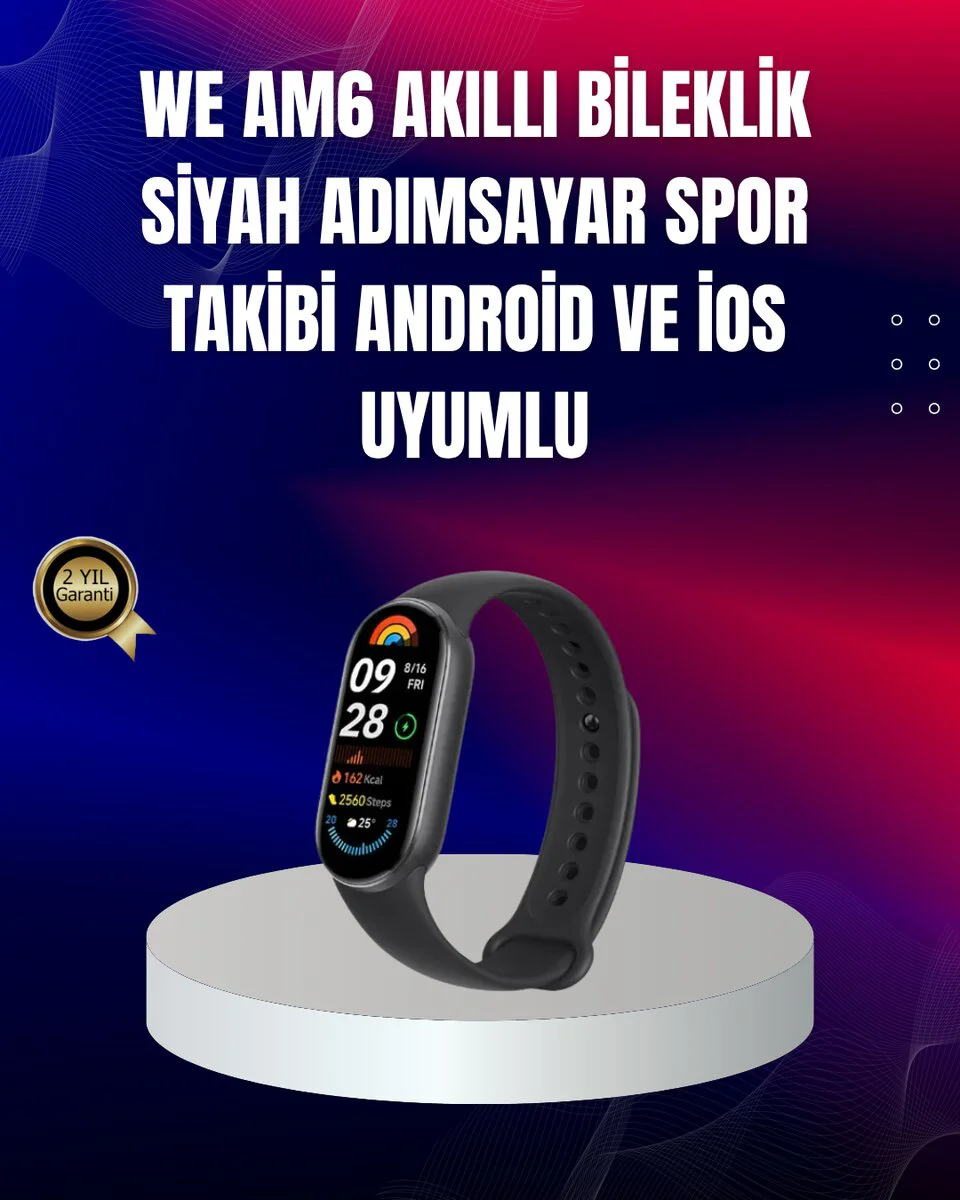TPU ve Silikon Kordonlu Akıllı Bileklik – 20 Gün Bekleme Süresi | Uzun Pil Ömrü ve Hızlı Şarj