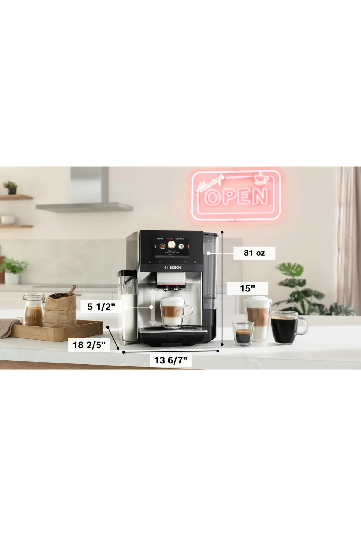 TQE80703 Espresso Serie 8 Tam Otomatik Kahve Makinesi VeroCafe Pa