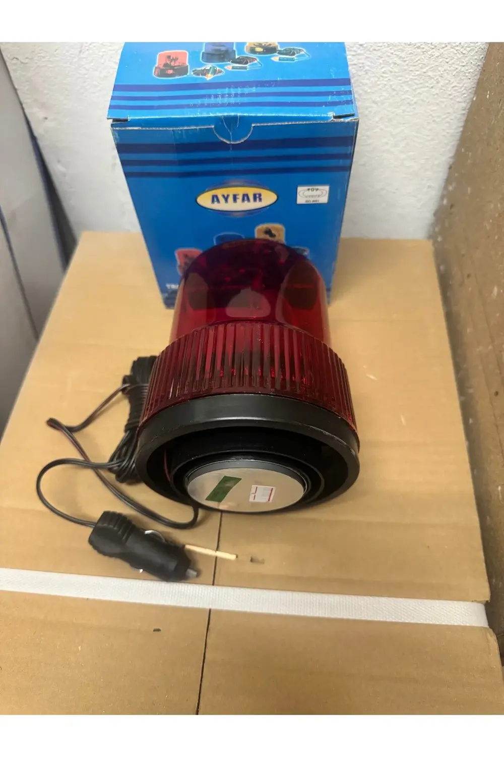 Tr-502 Kırmızı Galaxi Tepe Lambası Döner Lamba Çakmaklı 12 Volt