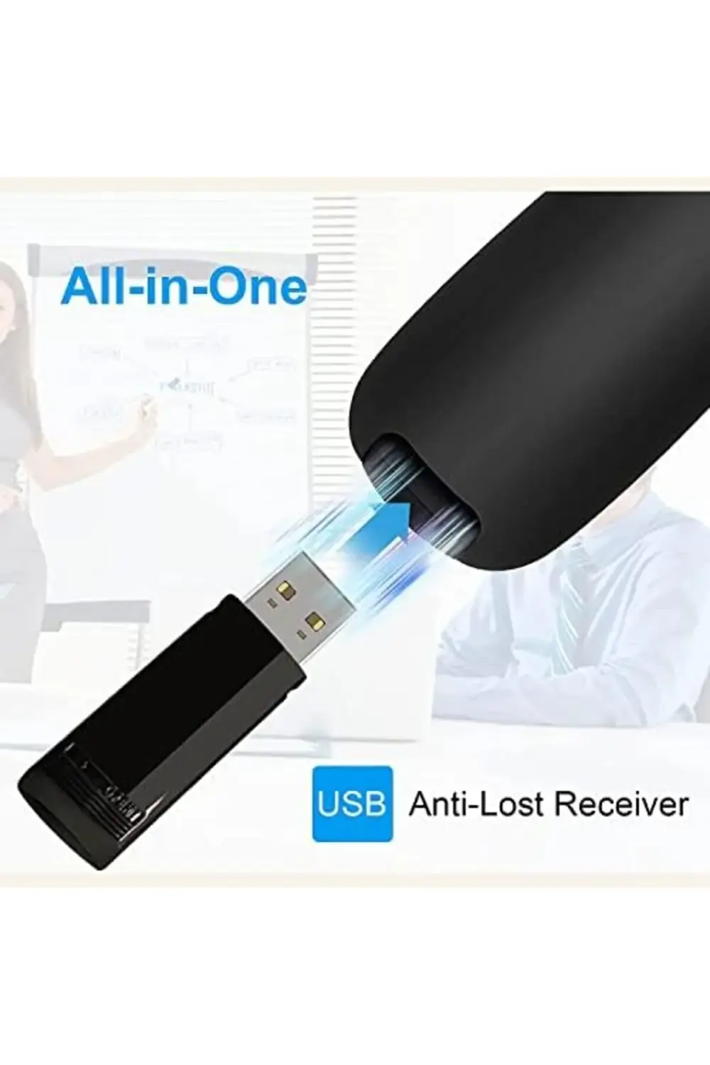 TR-98 Powerpoint Kablosuz Sunum Kumandası Işıklı 395519