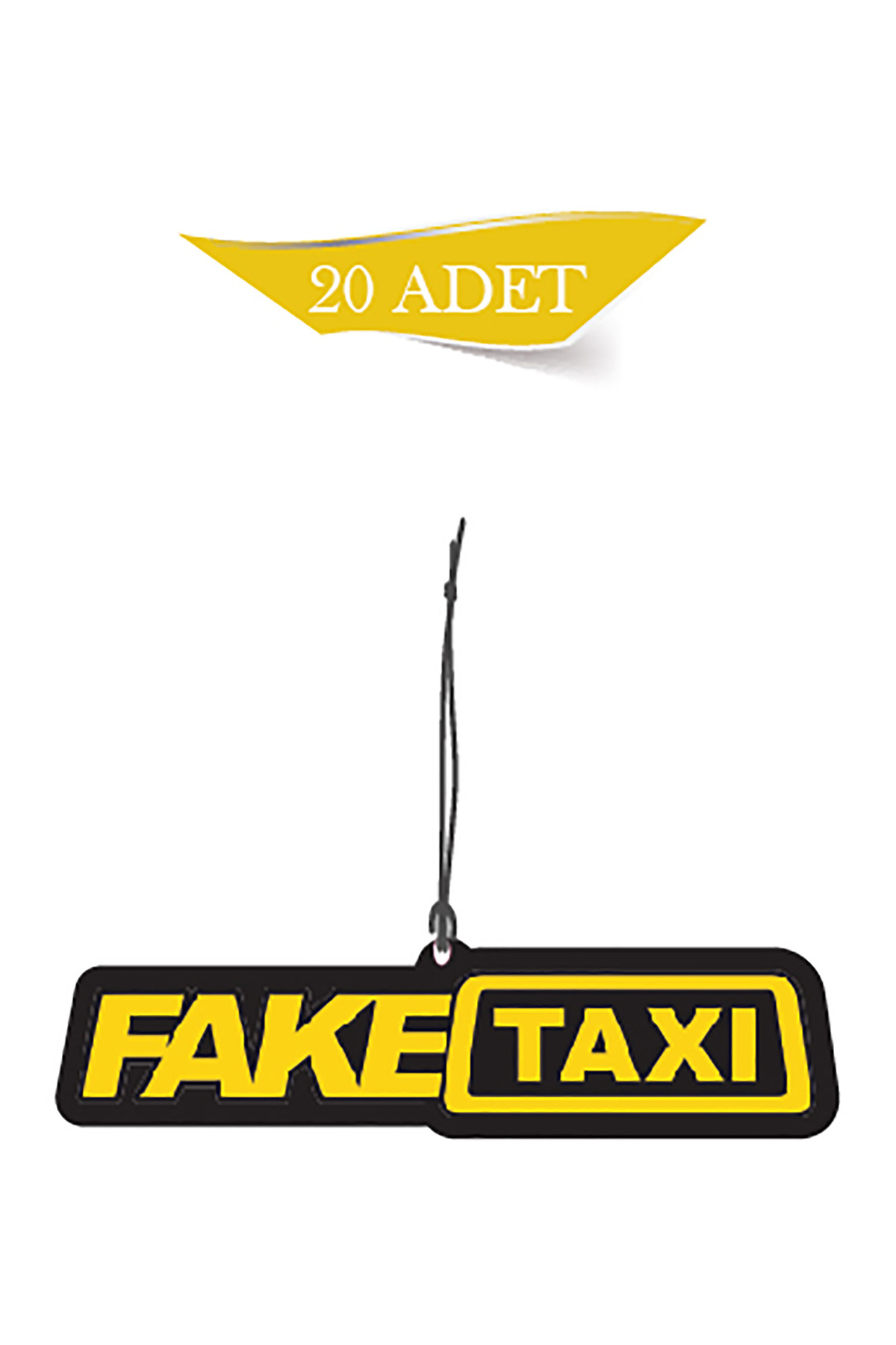 TR Fake Taxi Tasarımlı 20'li Dekoratif Oto Kokusu Ve Oto Aksesuarı