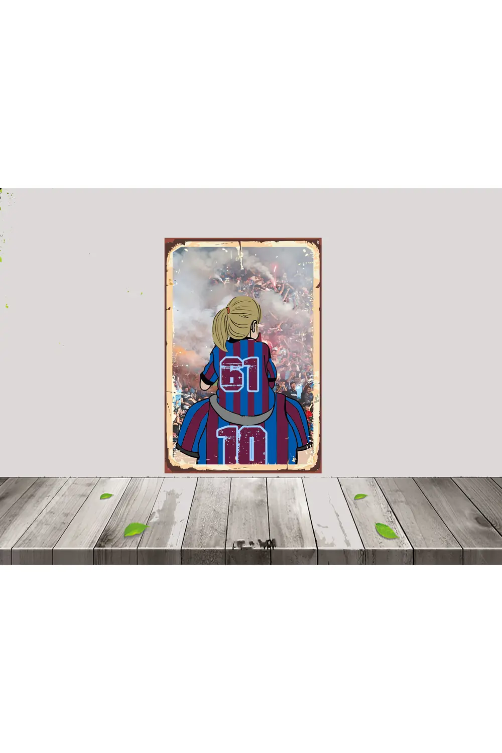 Trabzonspor Çocuk Taraftar Temalı 20 x 30 CM MDF Tablo