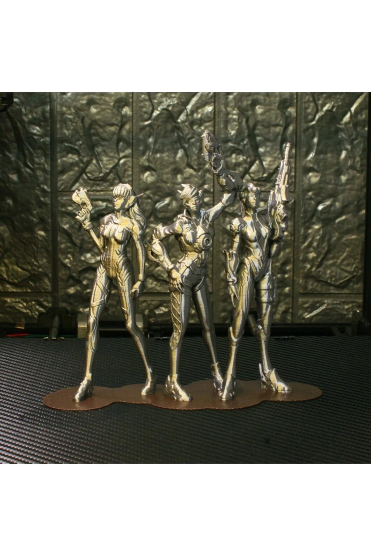 Tracer & Widowmaker & D.va Overwatch 3'lü Figür Seti 15 Cm