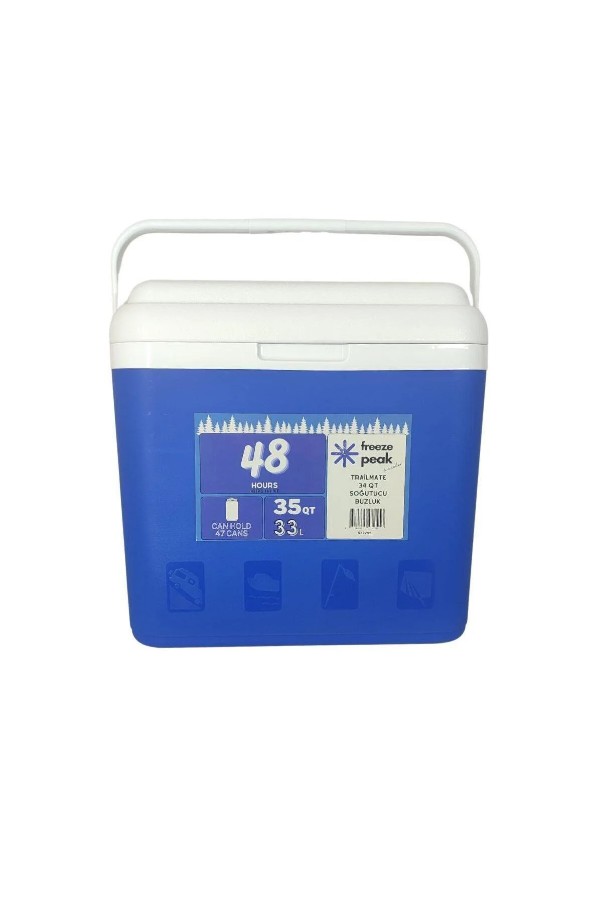 TRAİLMATE 35 QT BUZLUK 33 LİTRE MAVİ