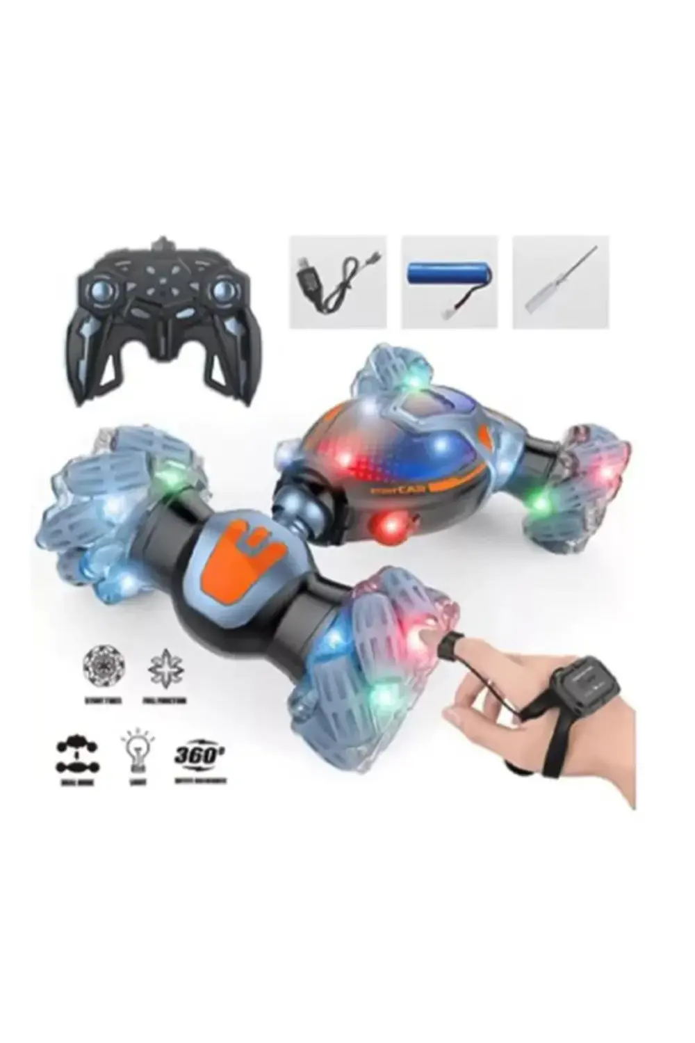 Transform Stunt Car Kumandalı Şarjlı Akrobat Araba Lh-c048-3