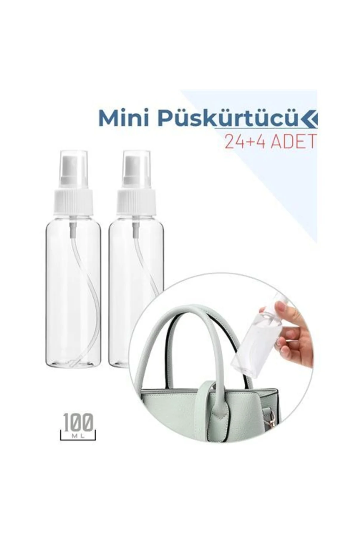 Transformacion 24+4 Adet 100 Ml Püskürtücü Boş Sprey Şişe