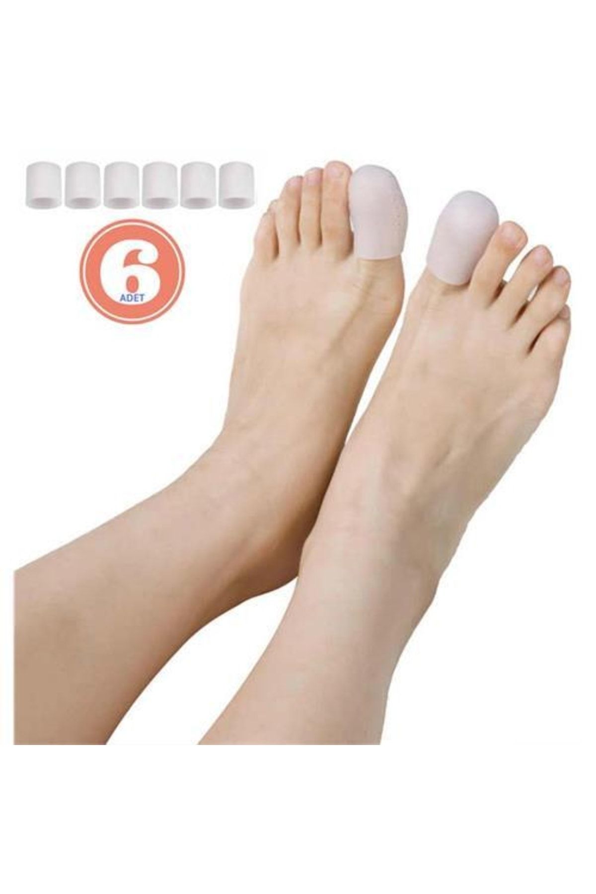 Transformacıon 6 Adet Baş Parmak Için Silikon Koruyucu