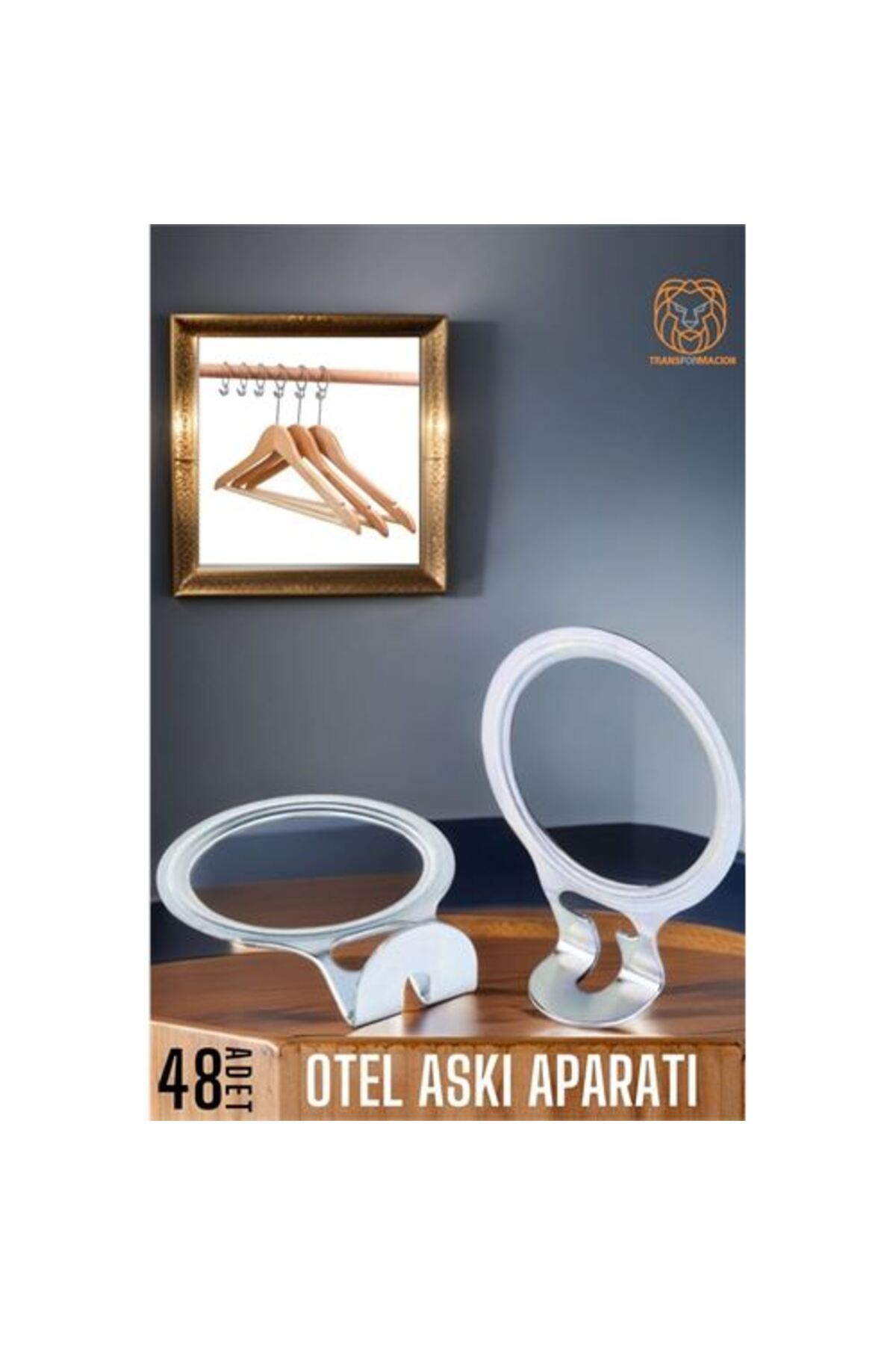 Zenonline Transformacion 48 Adet Otel Tip Askı Aparatı