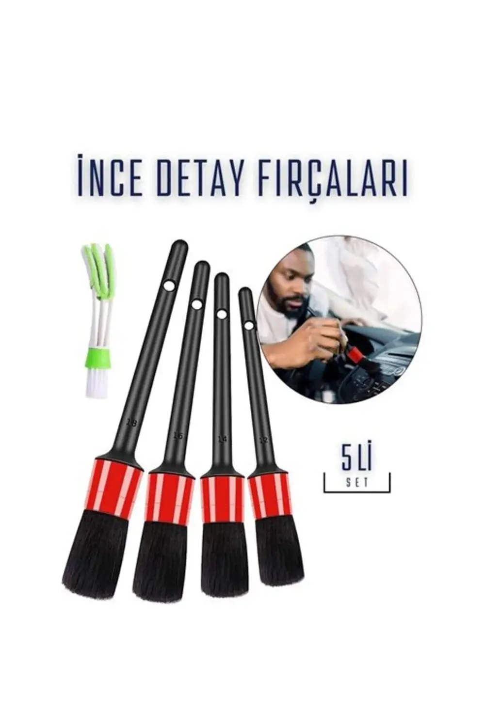 Transformacion Araç Detay Temizlik Fırça Seti Slalom Design 42905 Transformacion Araç Detay Temizlik Fırça Seti Slalom Design 42905