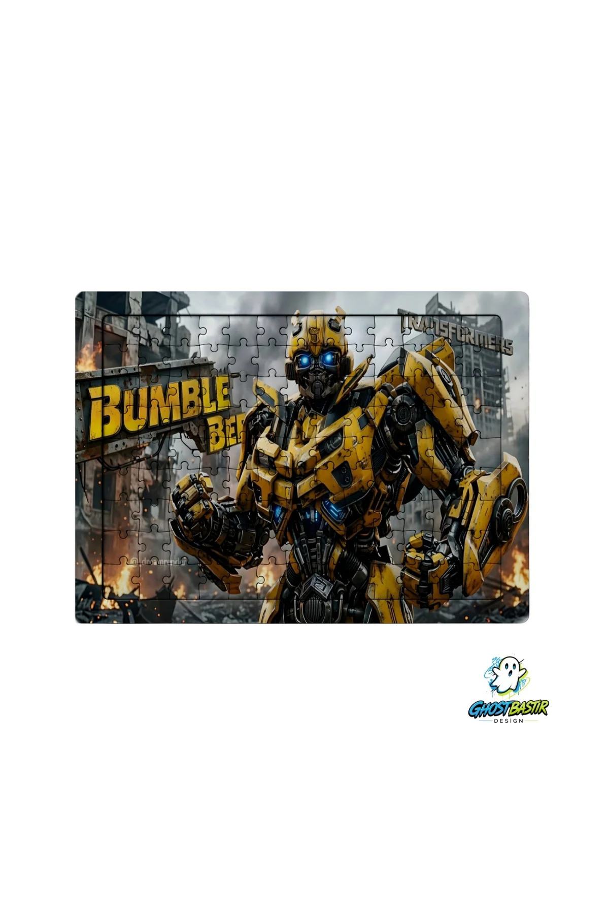Transformers Bumble Bee 99 Parça Ayaklı Puzzle – Dekoratif Çocuk 