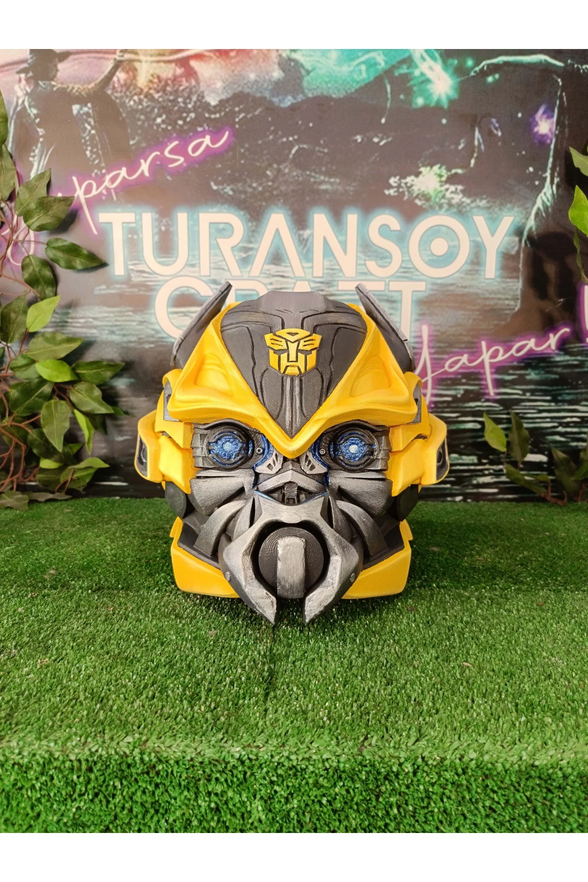Transformers Bumblebee Dekoratif Kafa Head 1/1 (GERÇEK BOY)