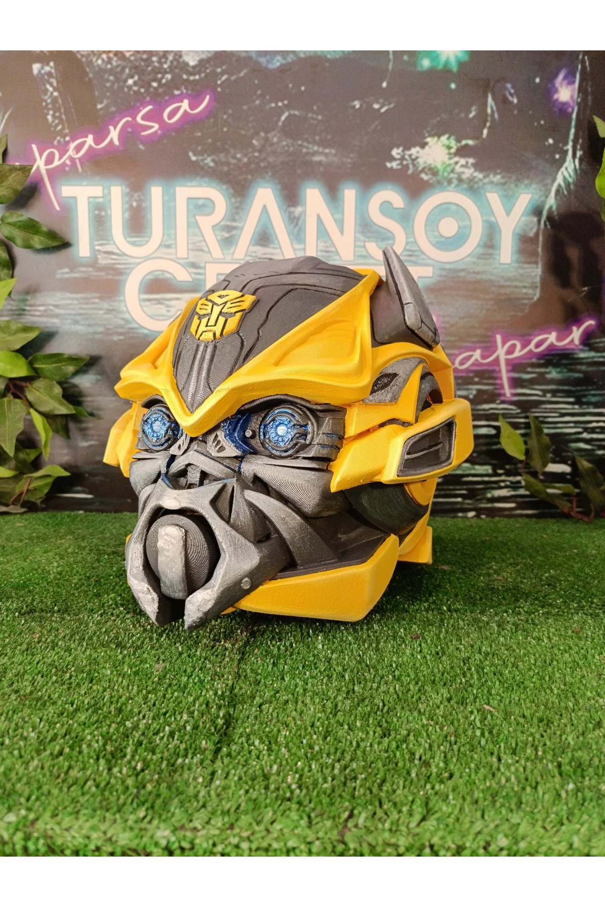 Transformers Bumblebee Dekoratif Kafa Head 1/1 (GERÇEK BOY)