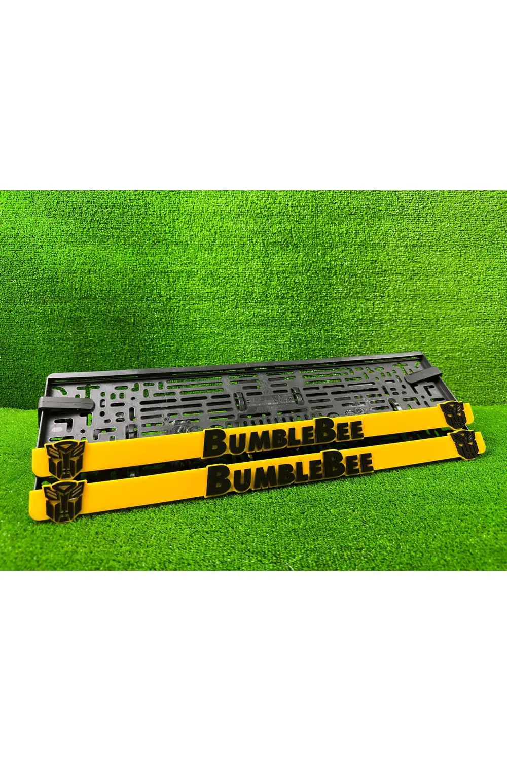 Transformers Bumblebee Sarı 3d Kabrtmalı Pleksi Araba Plakalığı 1