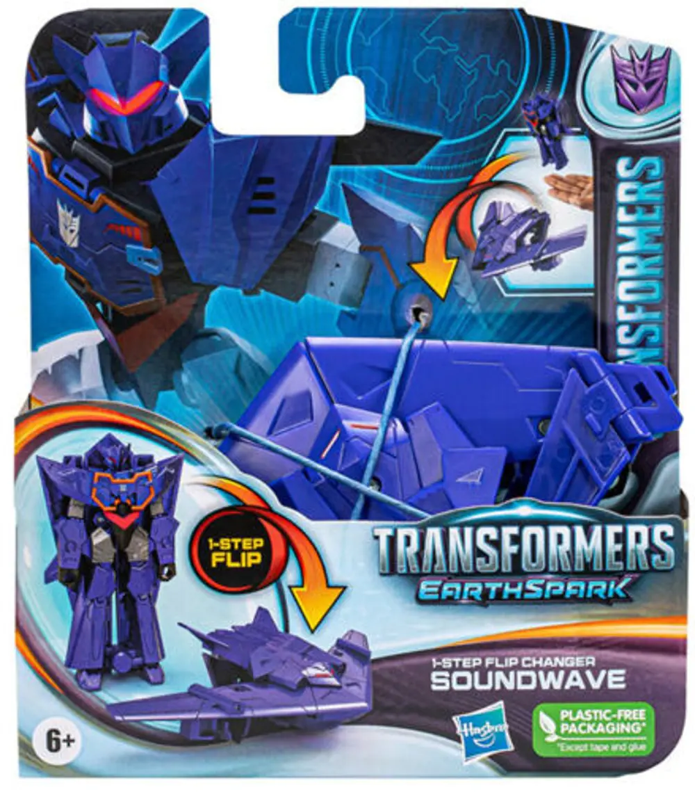 Transformers Earthspark Tek Adımda Dönüşen Figür Soundwave F6229-