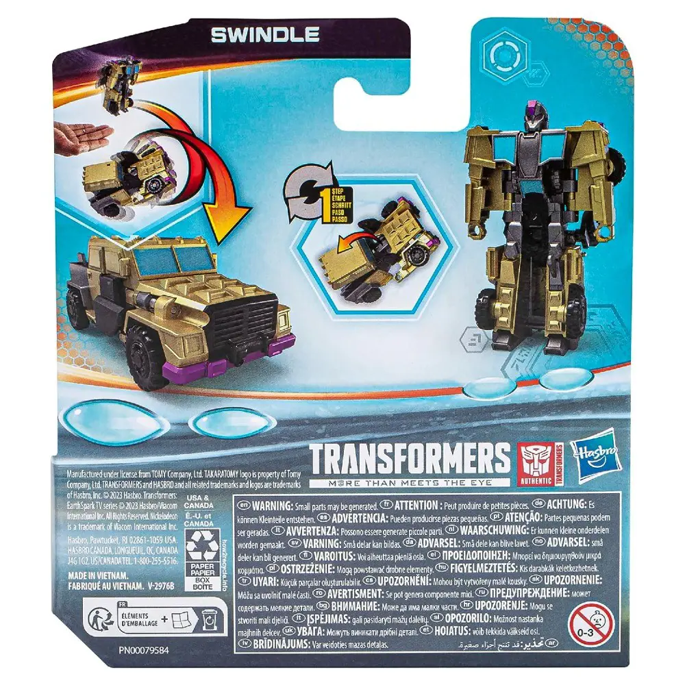 Transformers Earthspark Tek Adımda Dönüşen Figür Swindle F6229-F6