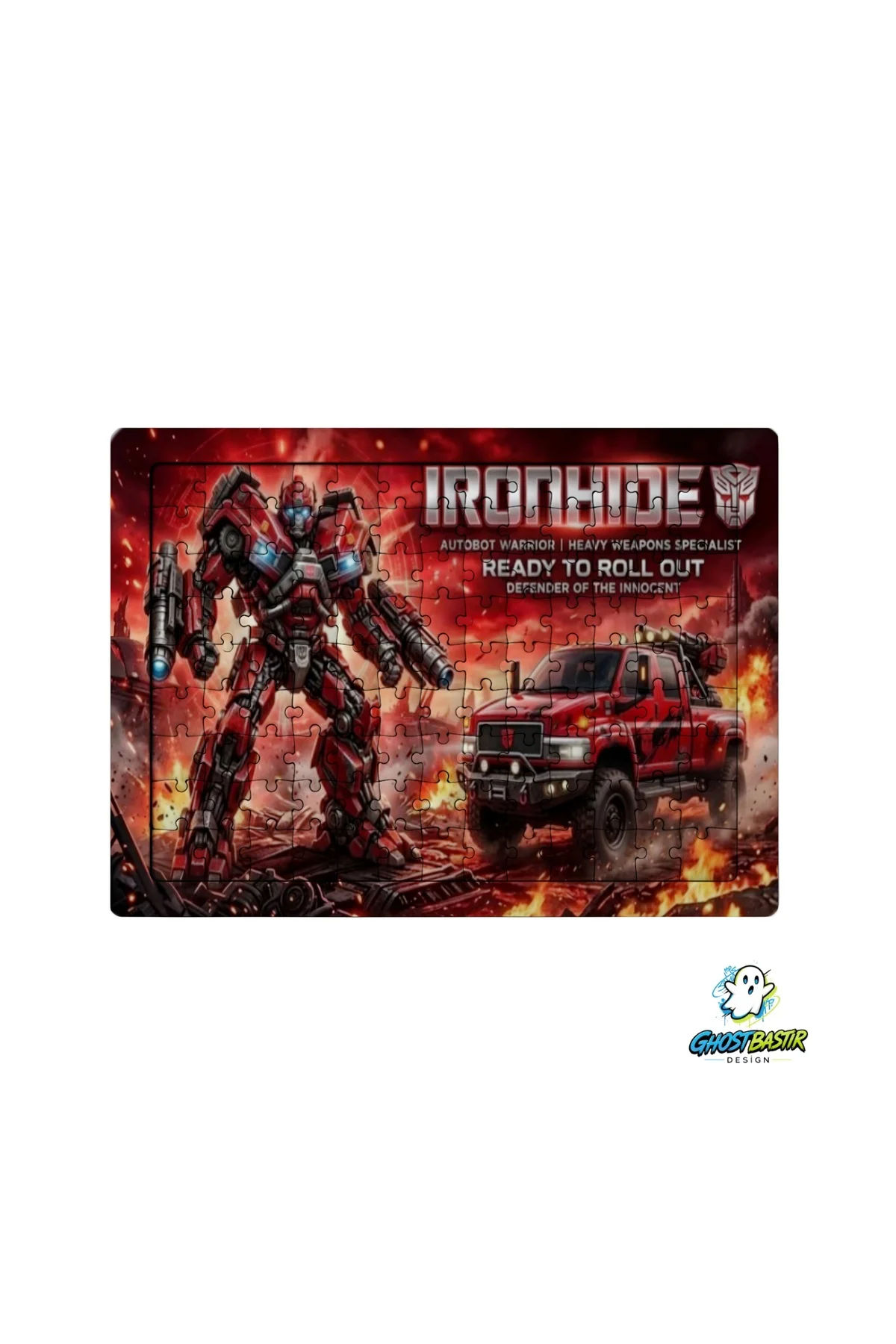 Transformers İronhide 99 Parça Ayaklı Puzzle – Dekoratif Çocuk Ya
