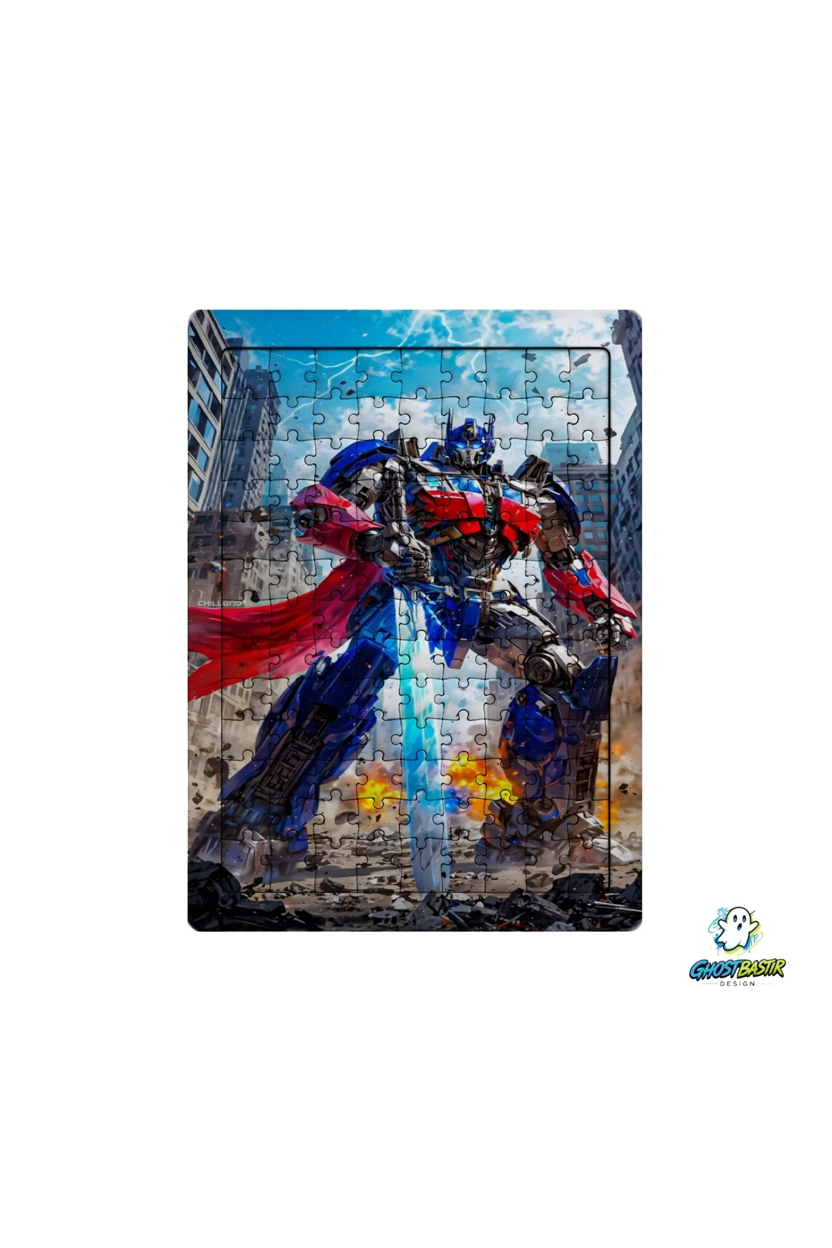 Transformers Optimus Prime 99 Parça Ayaklı Puzzle – Dekoratif Çocuk Yapbozu 0209