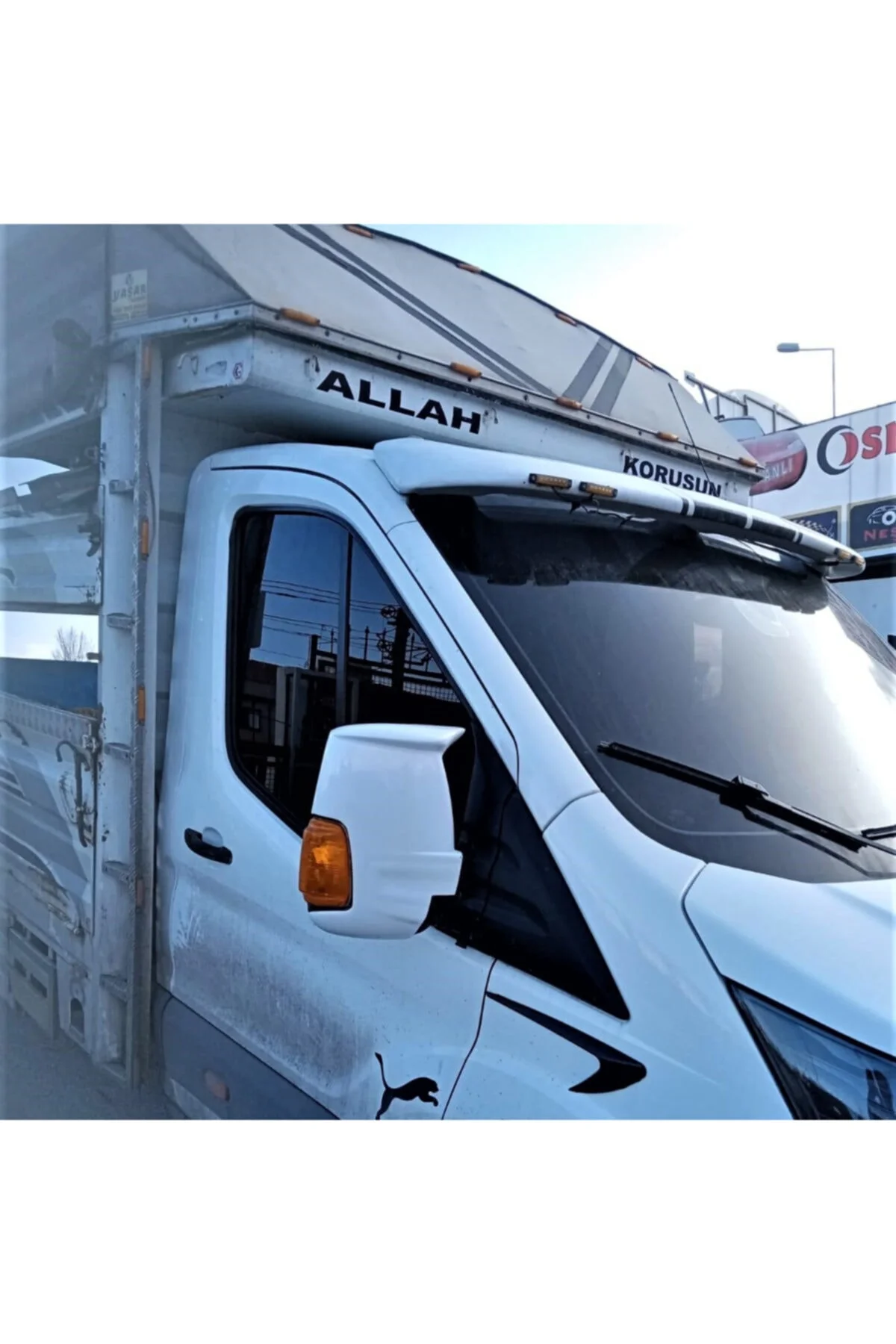 Transit 2014-2025 Beyaz Boyalı Yarasa Ayna Kapağı