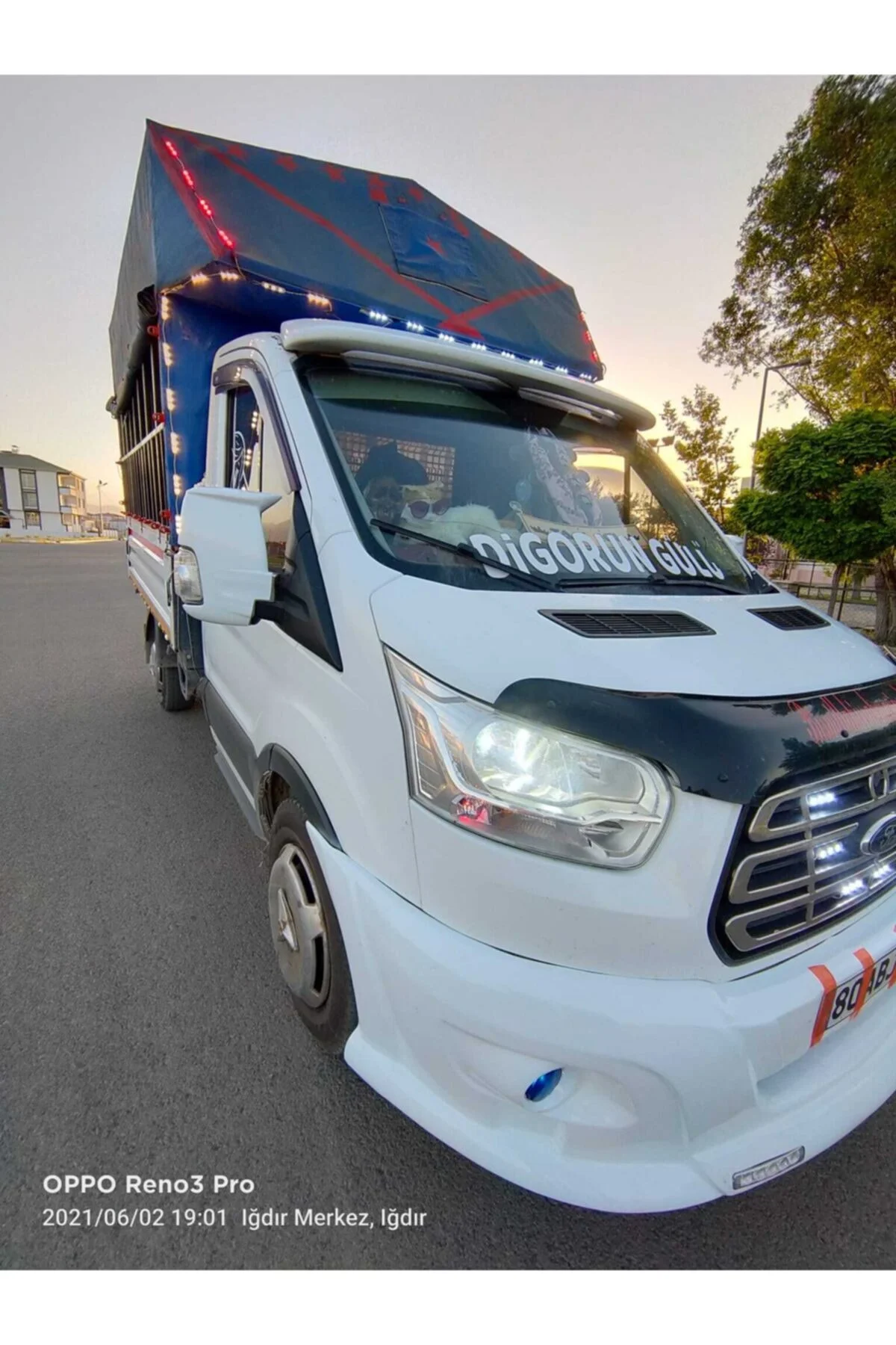 Transit 2014-2025 Beyaz Boyalı Yarasa Ayna Kapağı