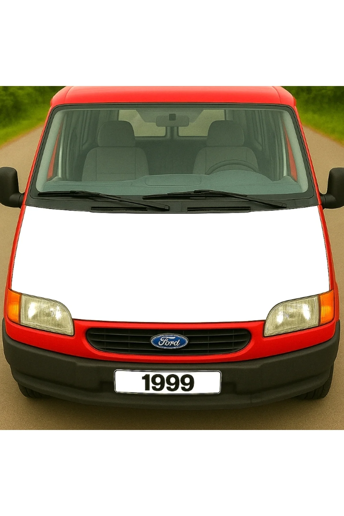 Transit T-15 (94-00) Tam Kaput Maskesi Beyaz Transit T-15 (94-00) Tam Kaput Maskesi Beyaz