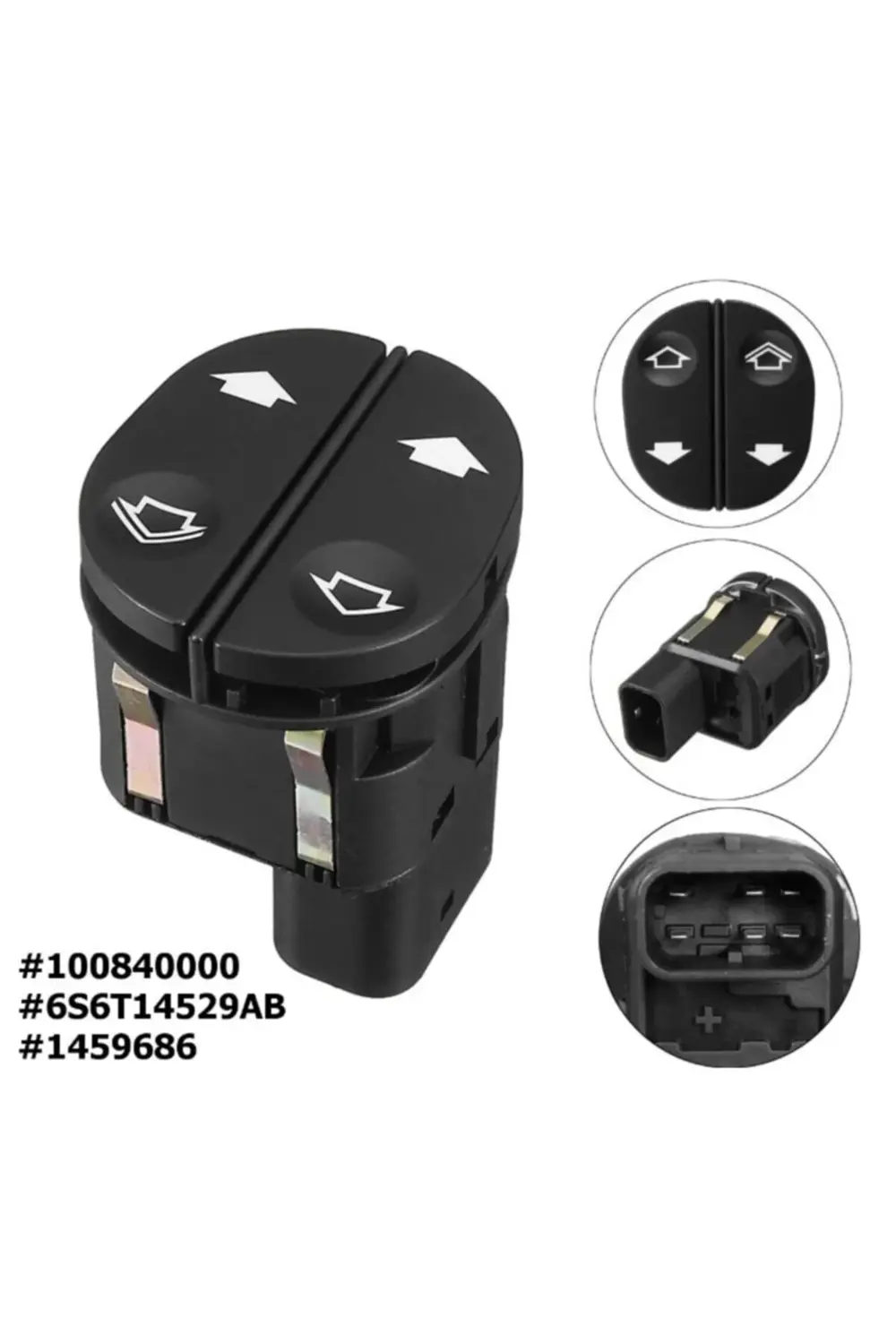 Transit V347 2006 2014 Sol Çiftli Cam Açma Düğmesi Anahtarı