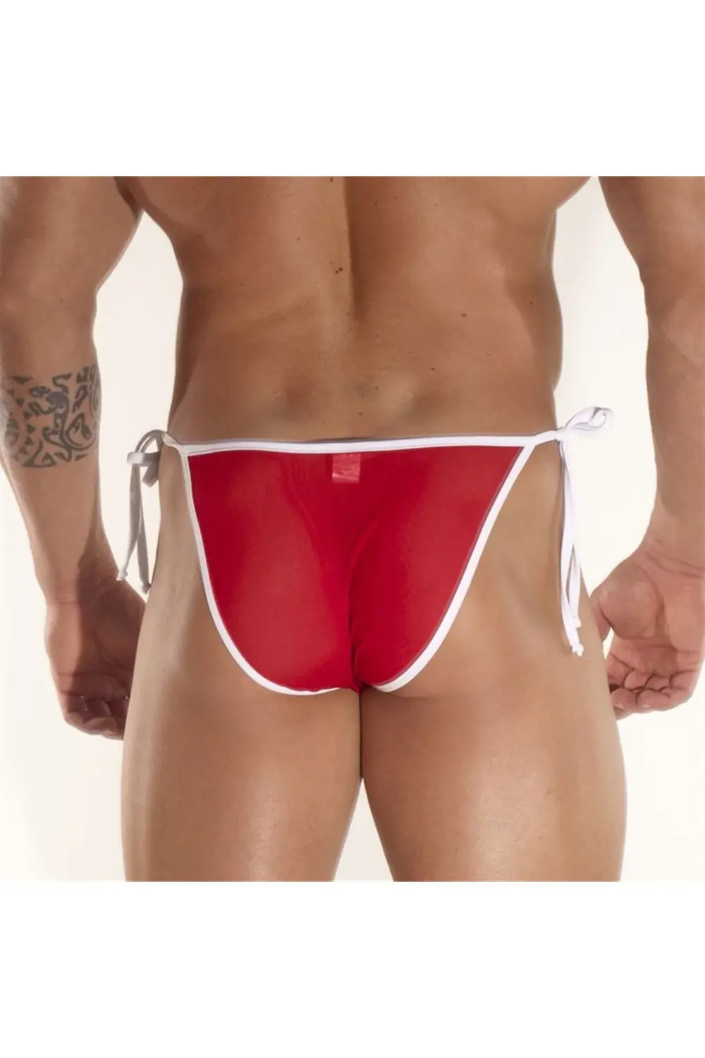 Transparan Yandan Bağlı Erkek Slip