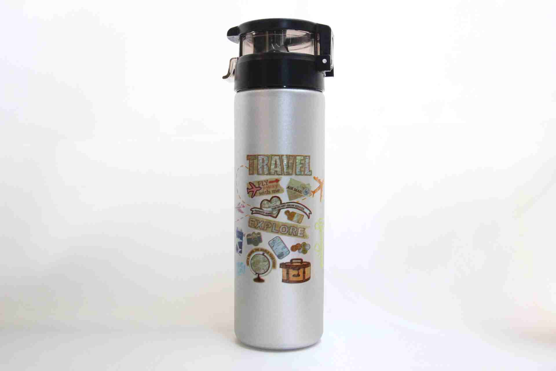 Travel Temalı Hediye Seti - Termos, Kupa Bardak ve Defter Hediye Kutusu