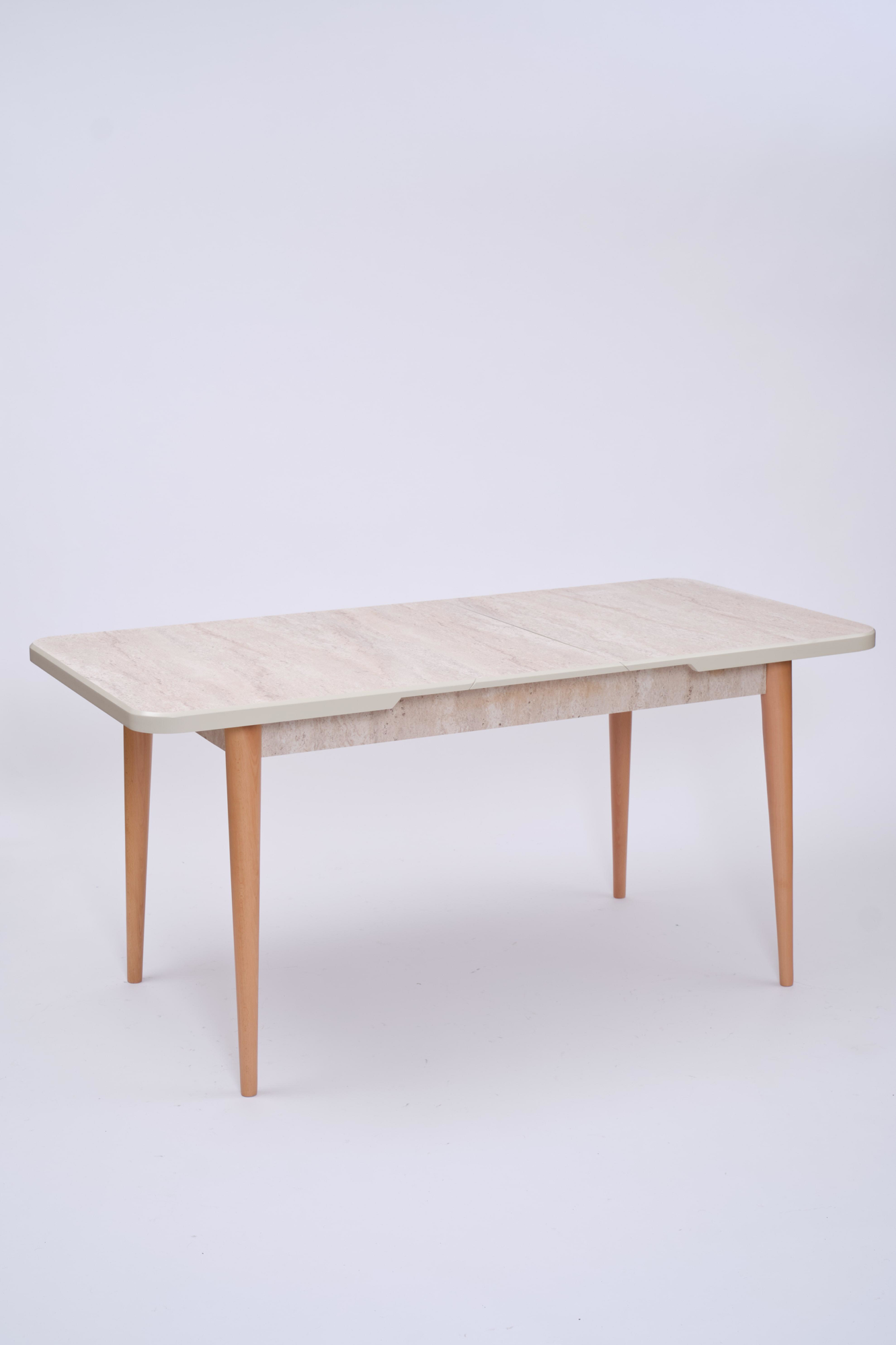 Traverten Boyalı Mdf Mutfak Masası 80x130