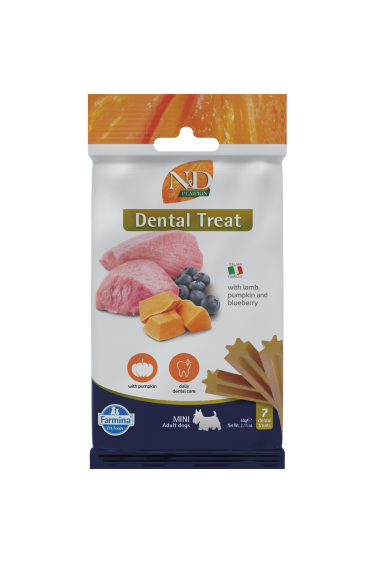 TREAT ND PUMPKIN DOG LAMB BLUEB ADULT MINI DİŞ SAĞLIĞI 60 GRAM 7 