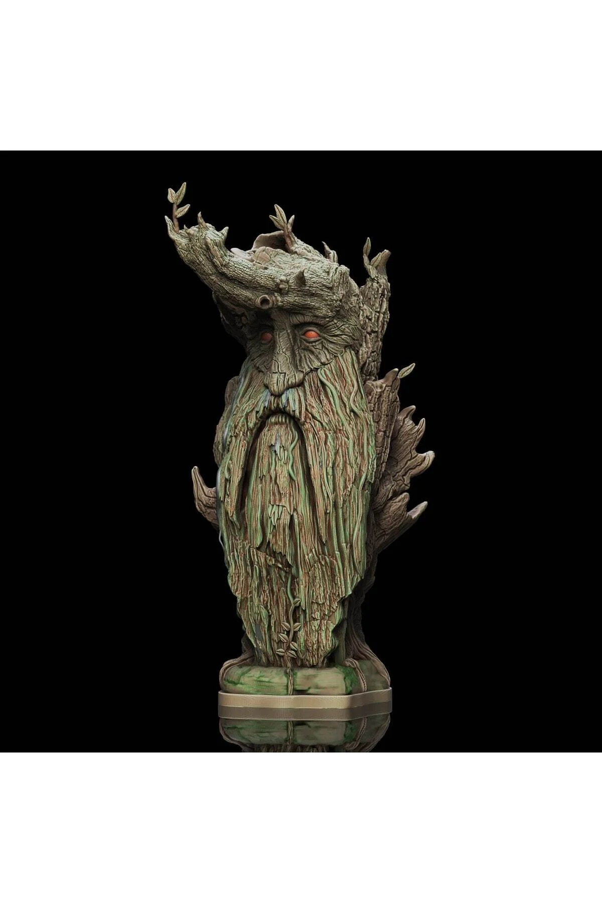 Treebeard Ağaçsakal Yüzüklerin Efendisi Lotr Boyalı Büst Figür 15 Cm