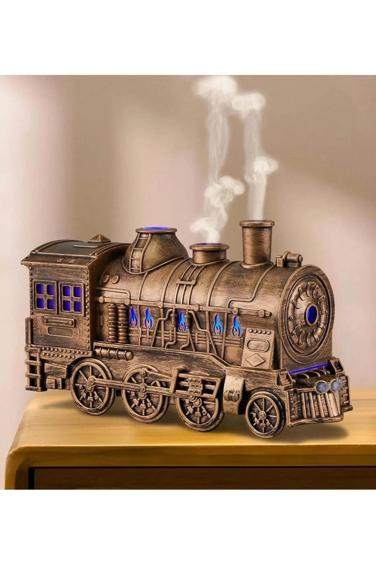 Tren Şeklinde Buharlı Oda Hava Nemlendirici Işık Buhar Makinesi K Tren Şeklinde Buharlı Oda Hava Nemlendirici Işık Buhar Makinesi K