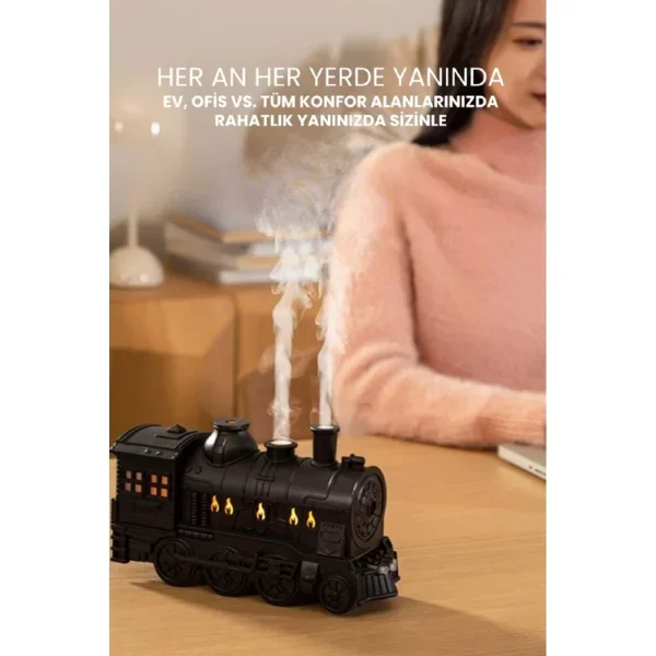 Tren Temalı Akıllı Hava Nemlendirici ile Ev Konforu
