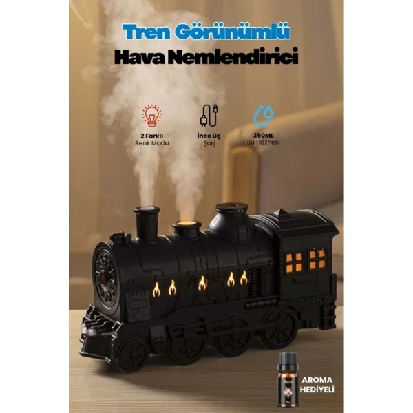 Tren Temalı Akıllı Hava Nemlendirici ile Ev Konforu