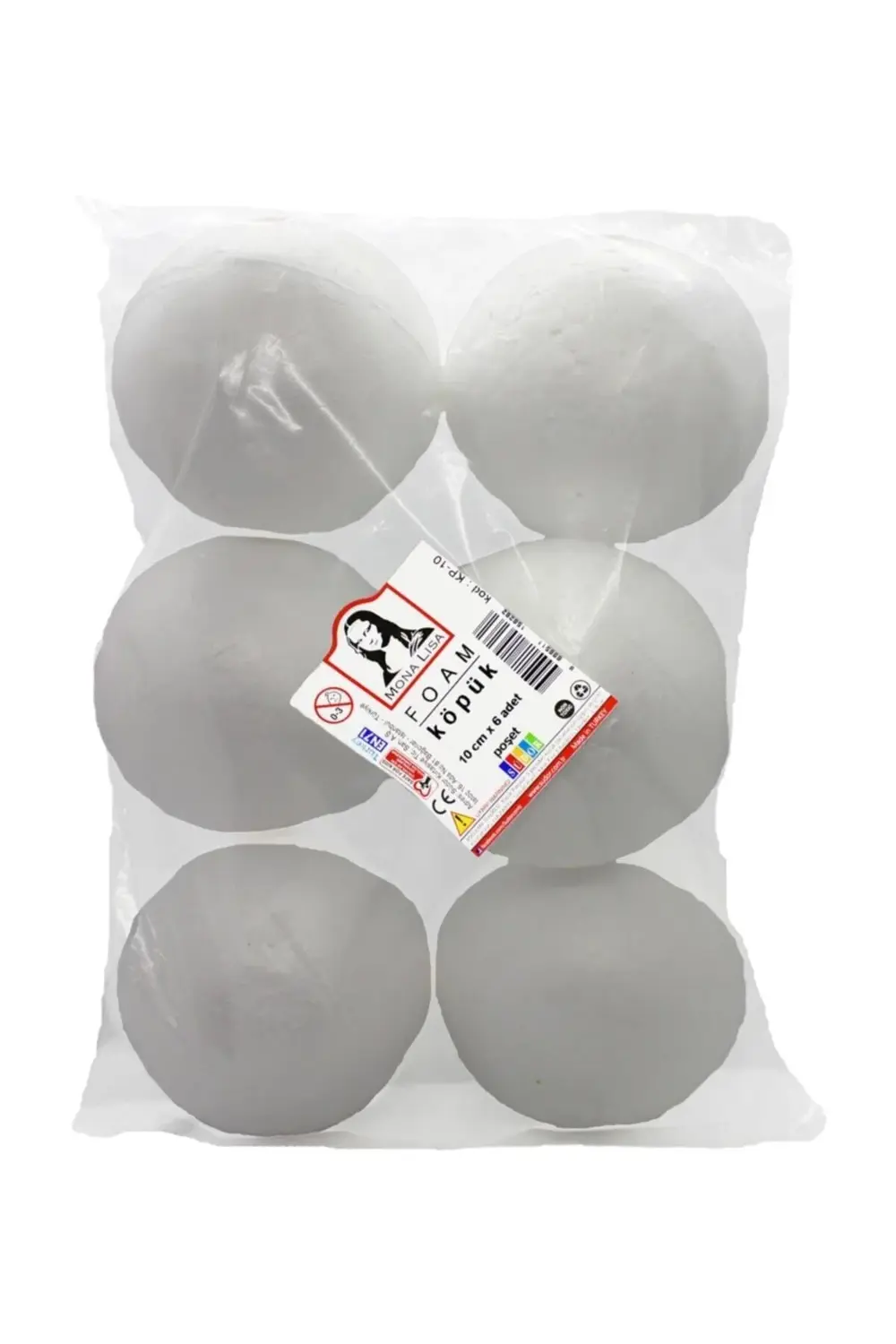 Trend Malzemeler Ekstra Kampanyalar Strafor Köpük Top 10 cm 6 Ade