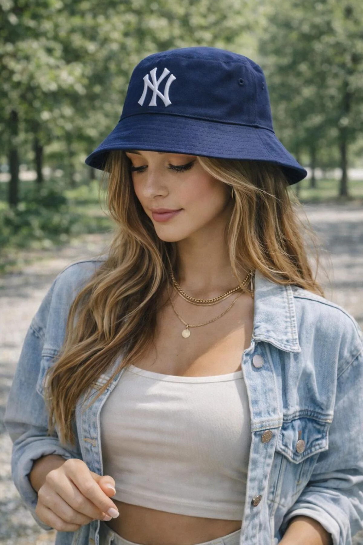 Trend Nakışlı Bucket Kova Şapka, Kova Şapka, Bucket Şapka, Yazlık