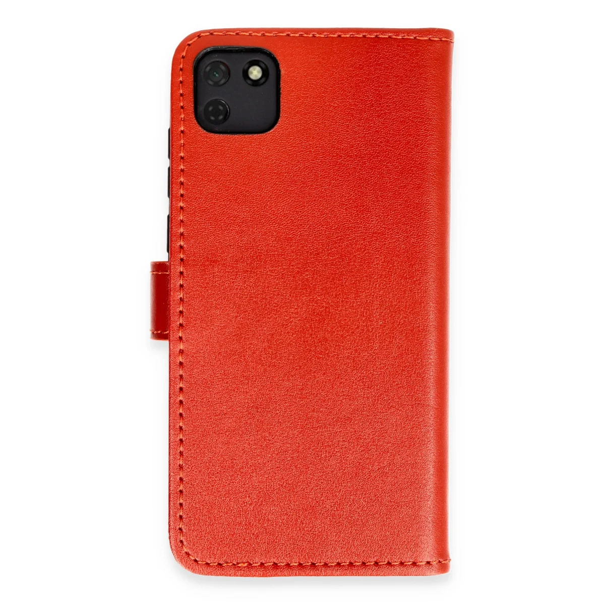Trend S Plus Kılıf - Kırmızı Standlı Telefon Kılıfı ve Cüzdan (Y5P)