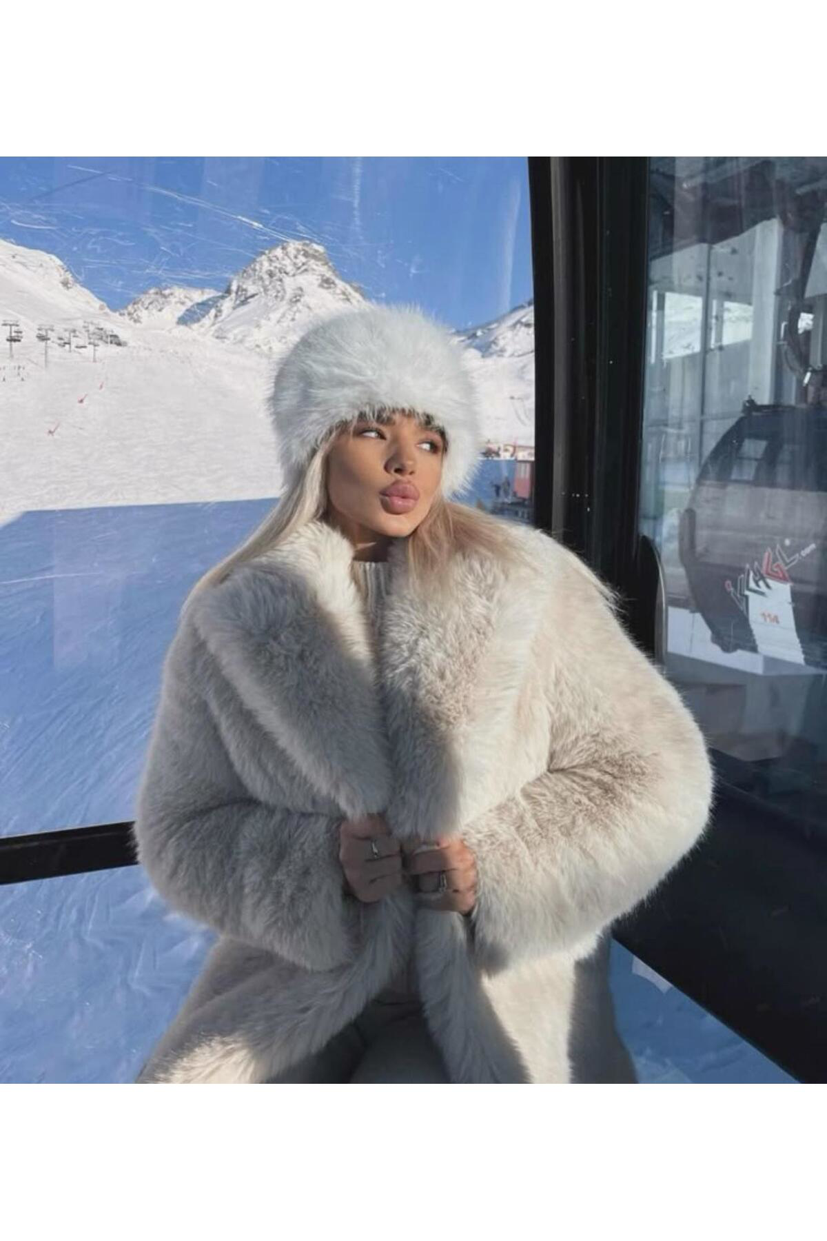 Trend, Viral Siyah Rus Kalpak Şapka, Rus Kalpak, Tüylü Kalpak, Se