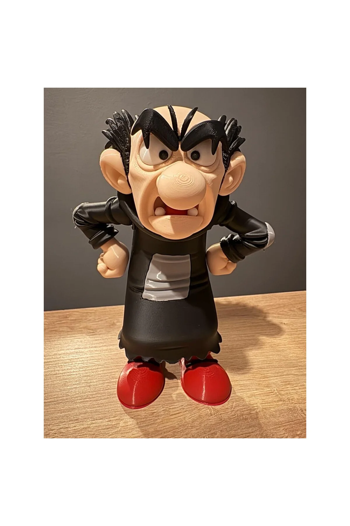 Trend3D Şirinler Gargamel Figürü, 3D Baskı Koleksiyon Figürü, Siy