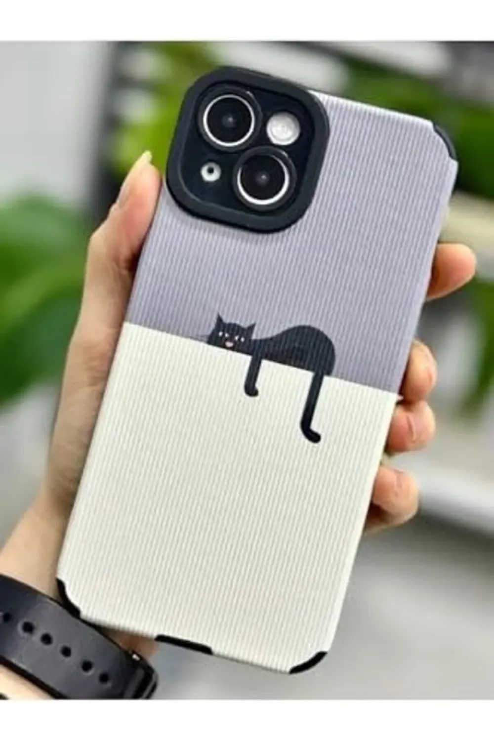 trendcrush Aksesuar 13 ve 14 ile Uyumlu Kaplama Miskin Kedi Tasar