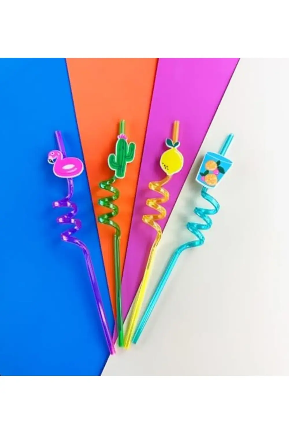 trendcrush Figürlü Plastik Pipet Seti modanex 395519