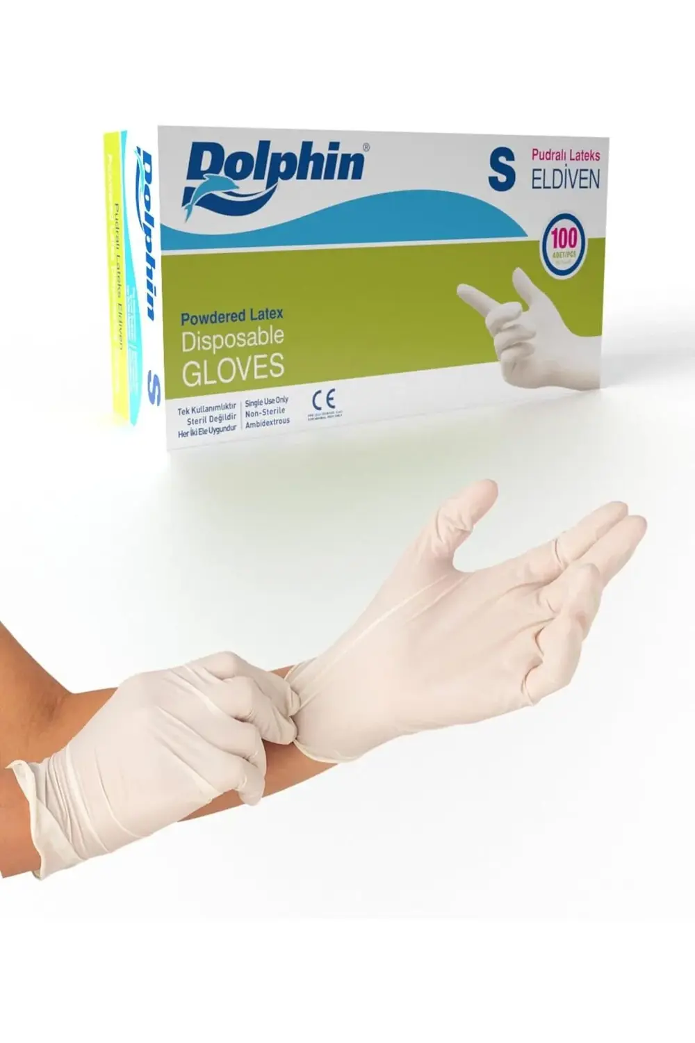 trendflare Beyaz Lateks Eldiven Pudralı S 100 Adet modasplash 117