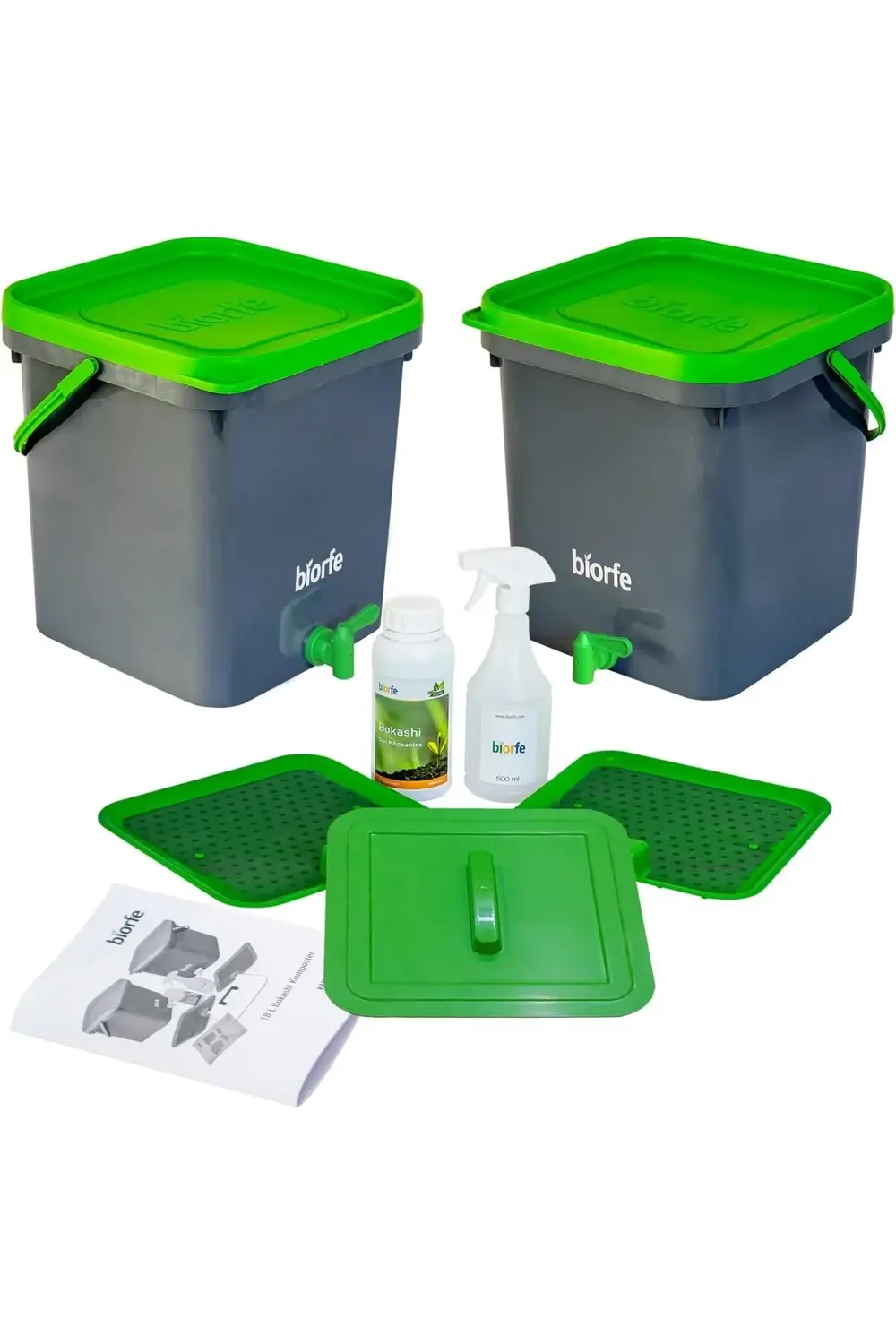 trendflare Bokashi Kompost Kovası 500 ml Sıvılı Set 18 Litre – 18