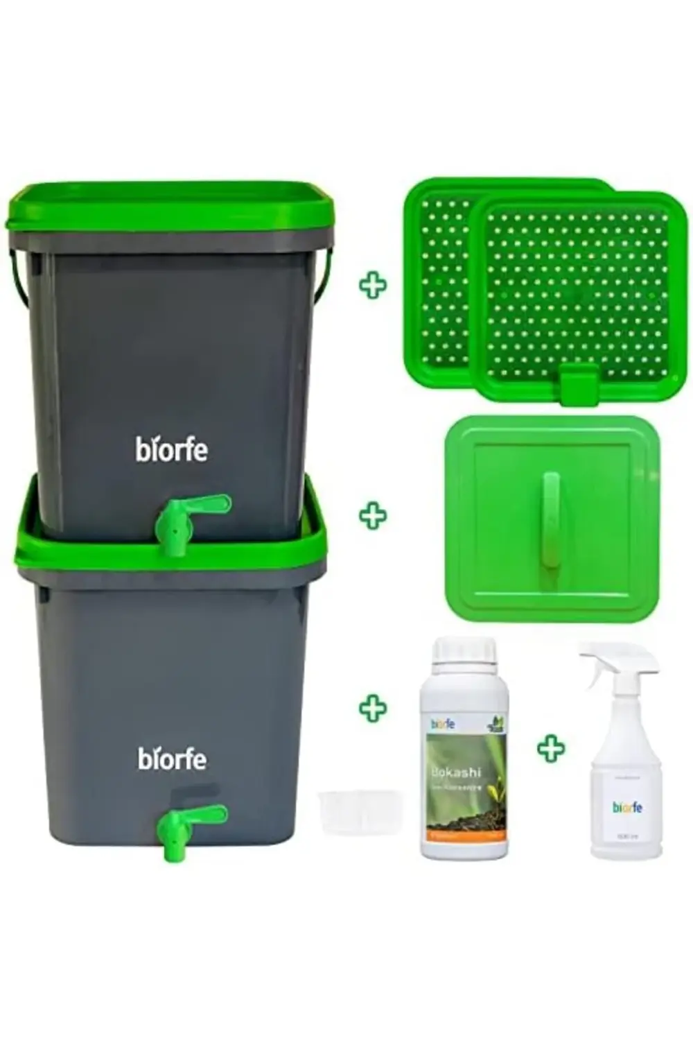 trendflare Bokashi Kompost Kovası 500 ml Sıvılı Set 18 Litre – 18